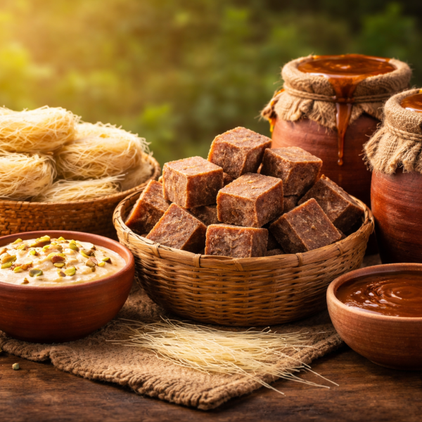 খাঁটি খেজুরের গুড় | Kalyaani Foods – 1 Kg Pure Date Palm Jaggery